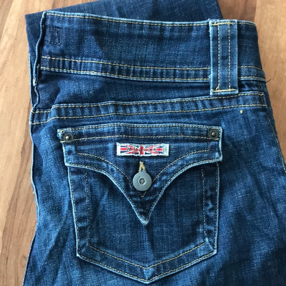 Hudson Signature Boot Cut Jeans with Flap Pocket